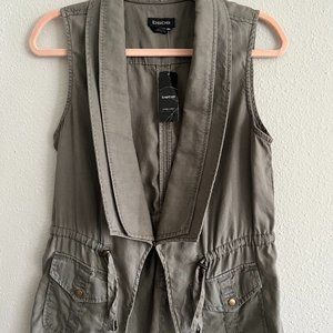 Green Sleeveless Safari Vest